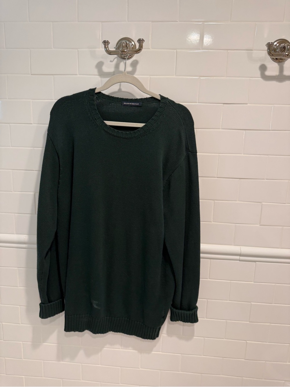 Brandy Melville Crewneck Sweater - Forest Green